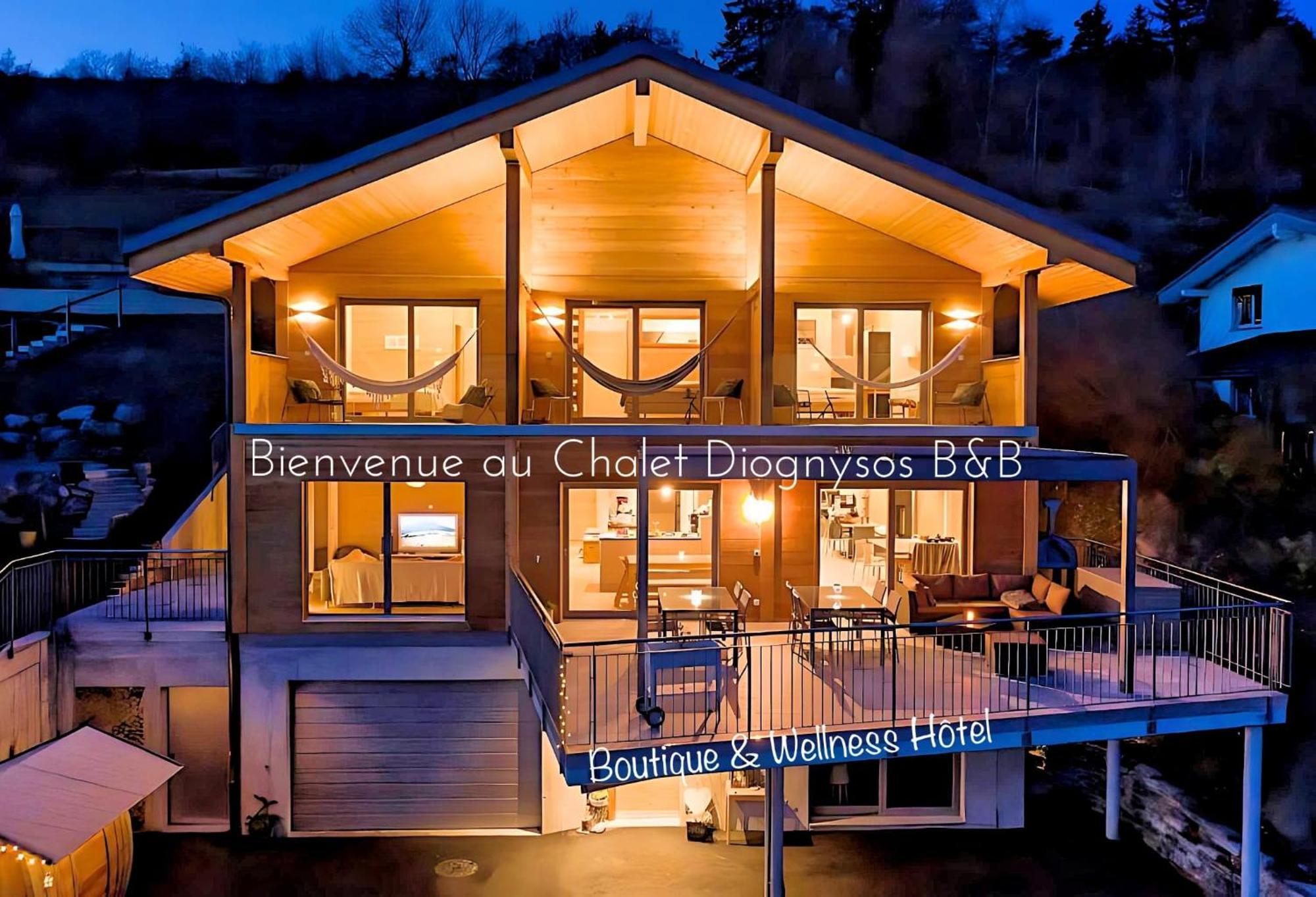 Chalet Diognysos B&B, Boutique Hotel & Wellness Кран-Монтана Экстерьер фото